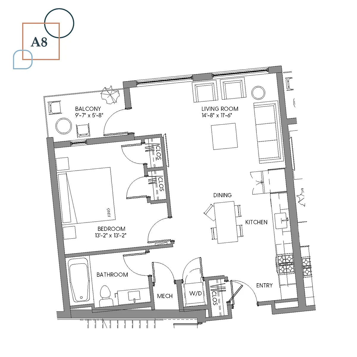 Floor plan A8