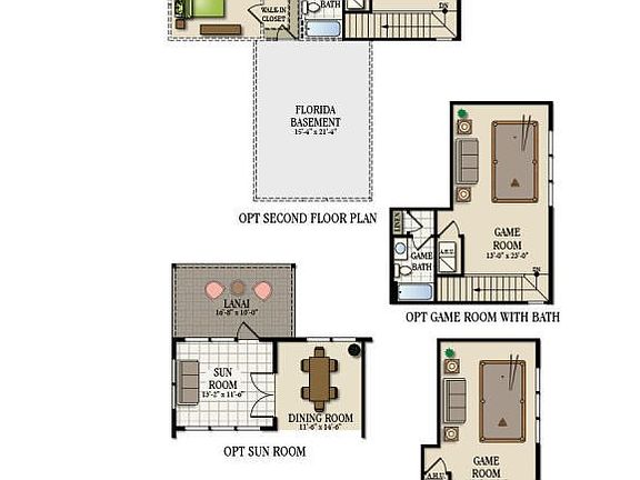 CAPRI FLOOR PLAN OPTIONS