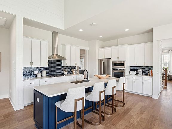 The kitchen of the Towson single family home by Brookfield Residential at Nexton.