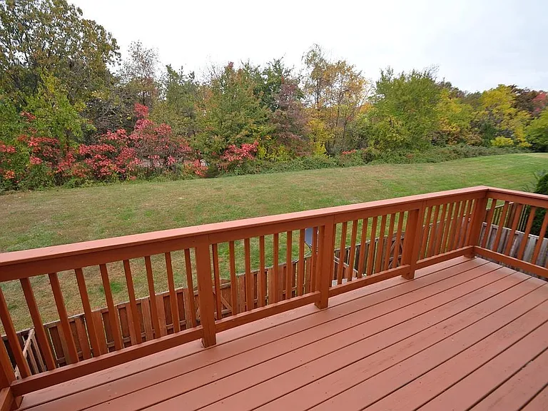 Cozy deck with beautiful and private views of the Lincolnia