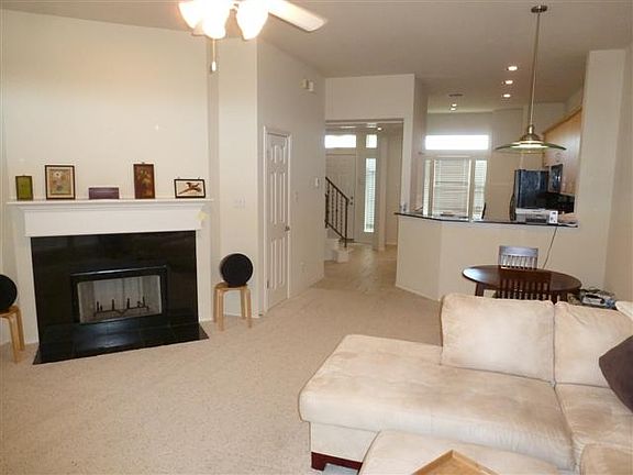 Cozy Living Room with a Fireplace