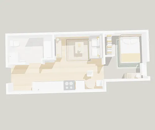 Floor plan 1 Bedroom