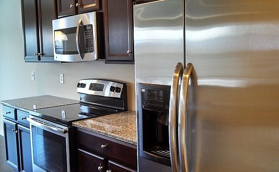 Dark Kitchen Cabinets -photo is not of actual home