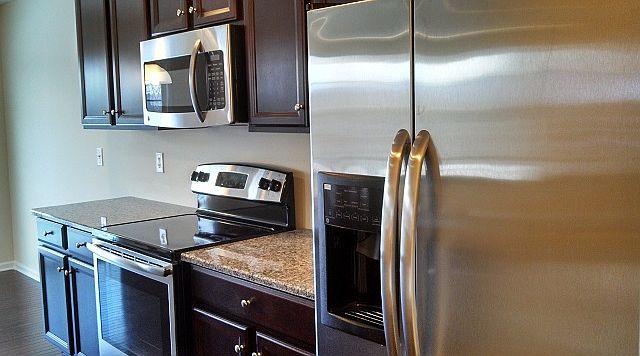 Dark Kitchen Cabinets -photo is not of actual home