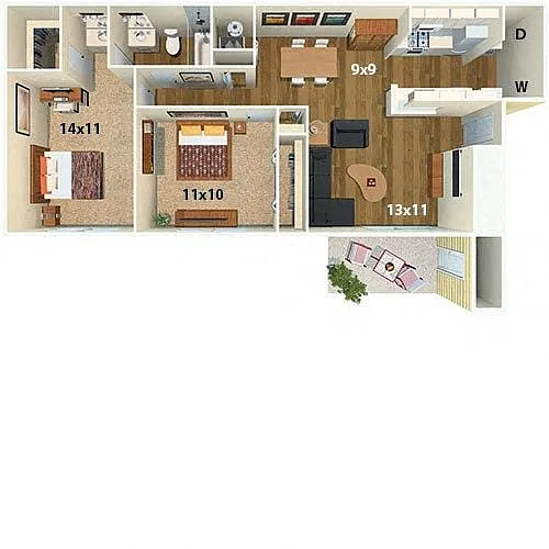 Floor plan The Elm