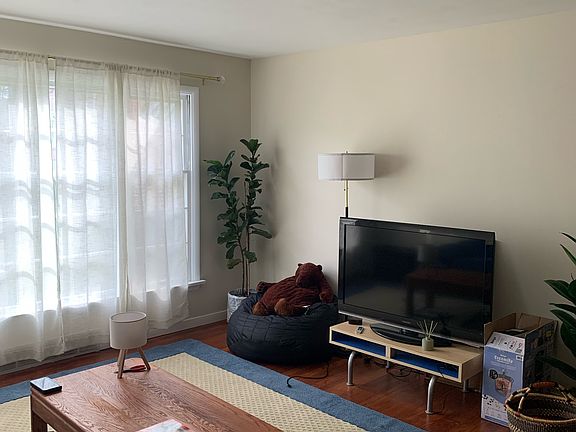 Living room with hardwood floor