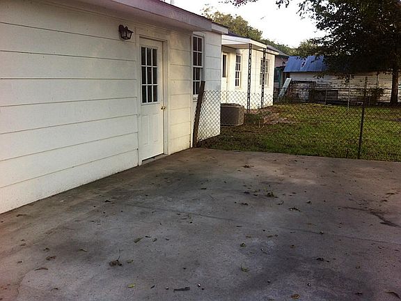 Rear of home with large slab