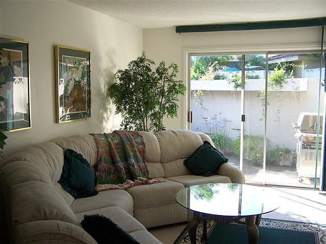 Living Room with view to Patio