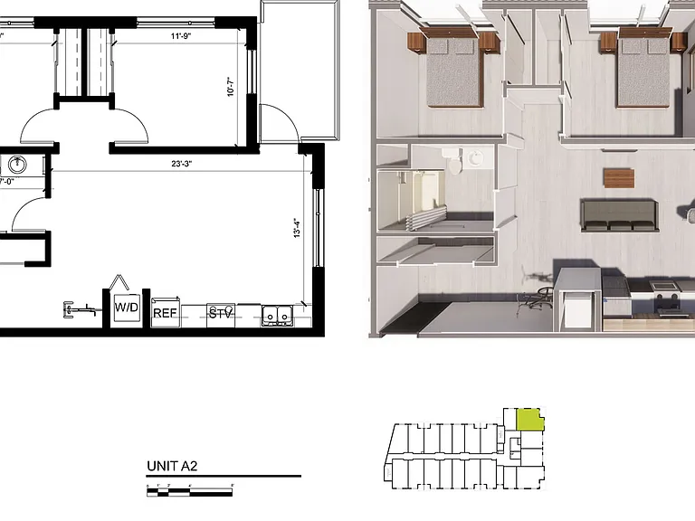 Two-Bedroom Floorplan Two-Bedroom Floorplan