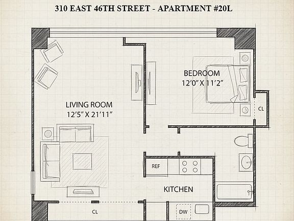 2nd image of 310 E 46th St APT 20-L