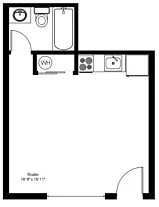 Floor plan Studio