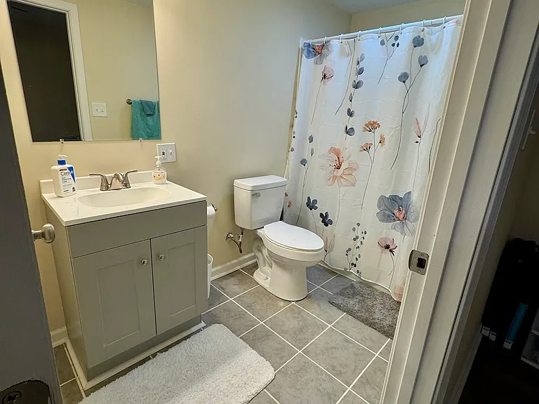Terrace level bathroom.