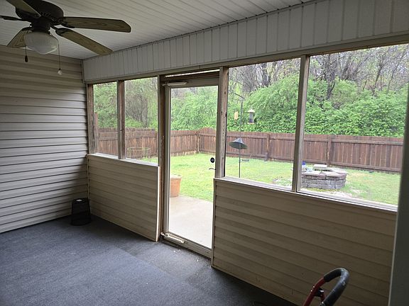 Screened back porch