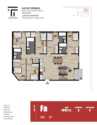 Floor plan 206