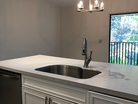 New counter and sink.