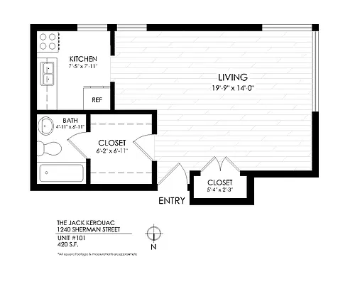 Floor plan Studio