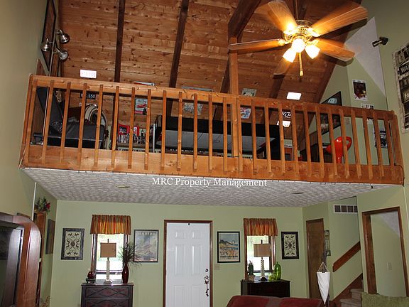 Loft area overlooking the living room