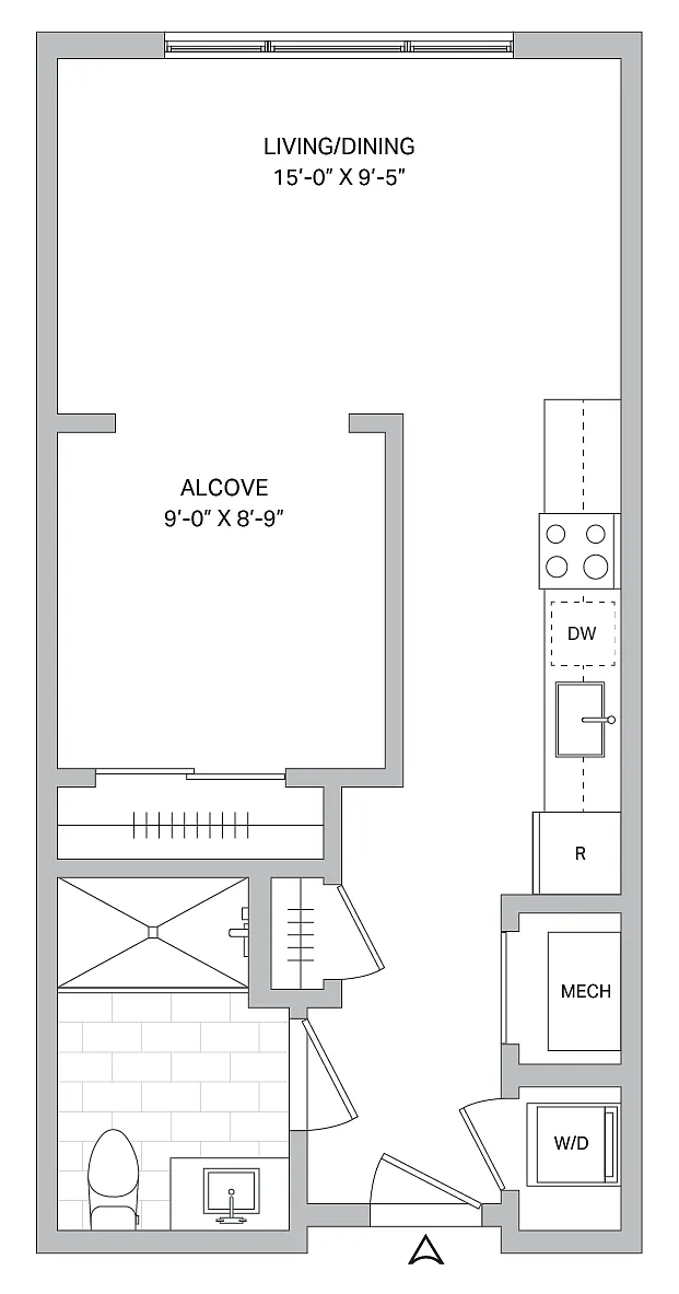 Floor plan Studio-S-01A.1