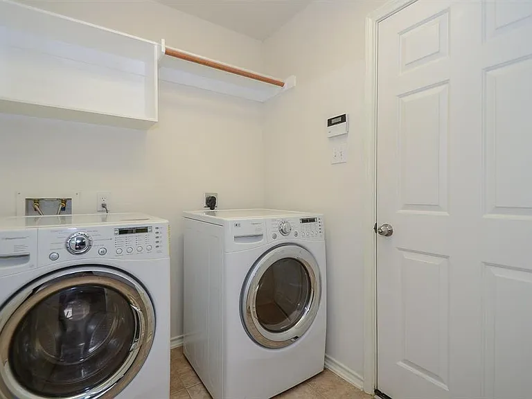 Washer and Dryer Area