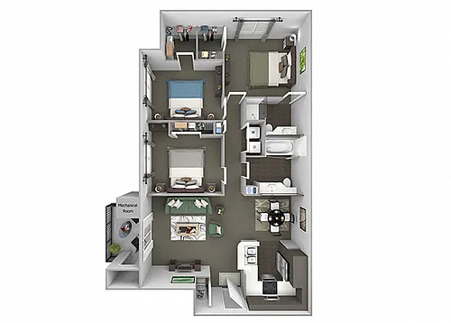 Floor plan C1 (Blue Oak)
