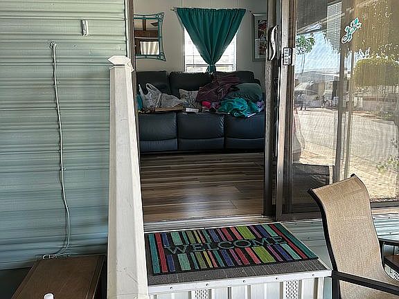 Steps into living room