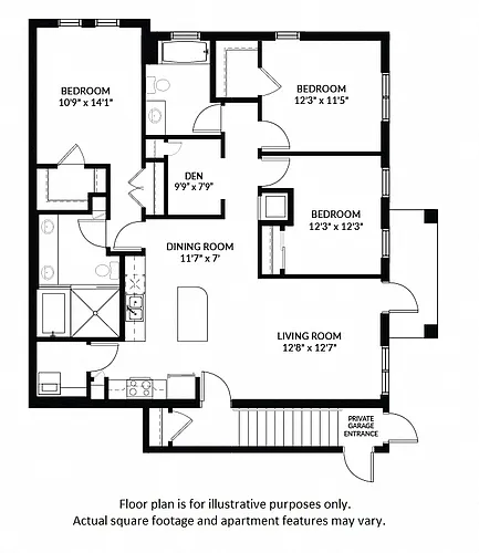Floor plan C2 WITH GARAGE