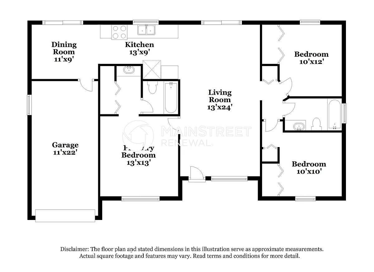 Floor Plan - 18663 Van Nuys Cir