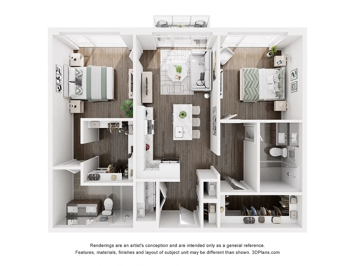 Floor plan 2 BEDROOM-3