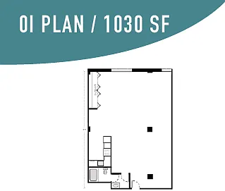 Studio - 1030 SF Studio - 1030 SF