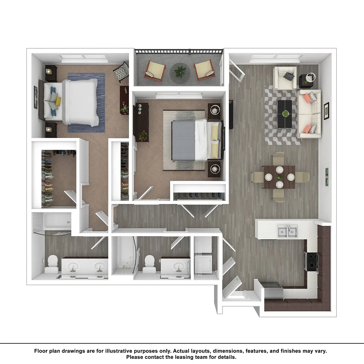 Floor plan 2x2C