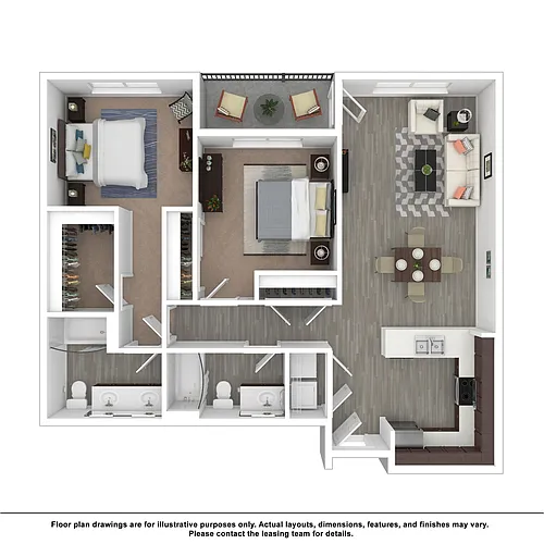 Floor plan 2x2C
