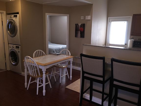 Dining Area and full size washer/dryer