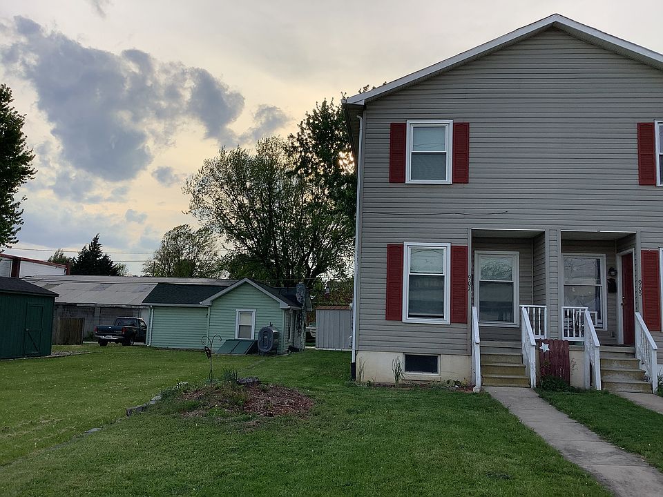 Front yard and front of the duplex