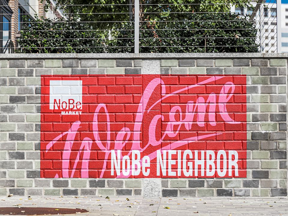 NoBe Market Apartments Neighborhood Sign