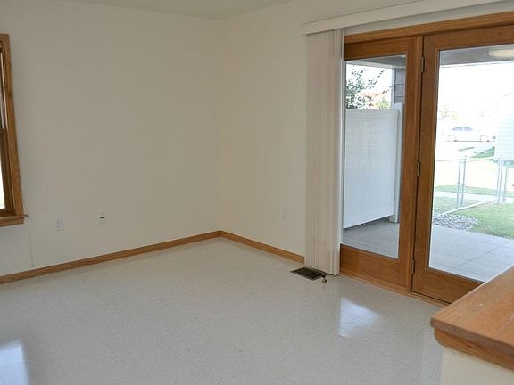 Dining room space with access to your fenced in backyard thr