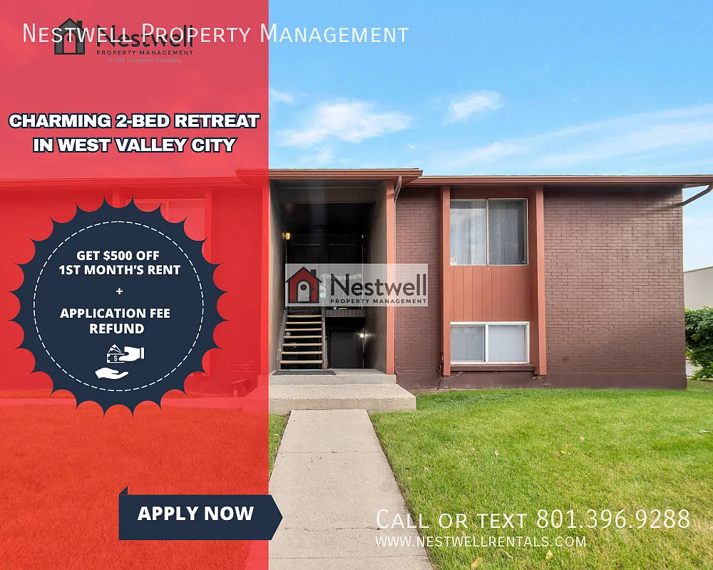 $500 Off 1st Month's Rent - Charming 2-Bed Retreat in West Valley City! — Photo 1