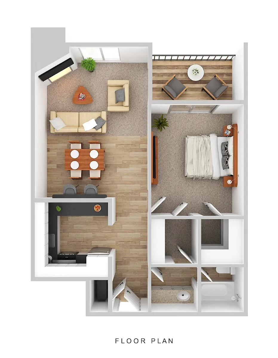 Floor plan 1 Bedroom