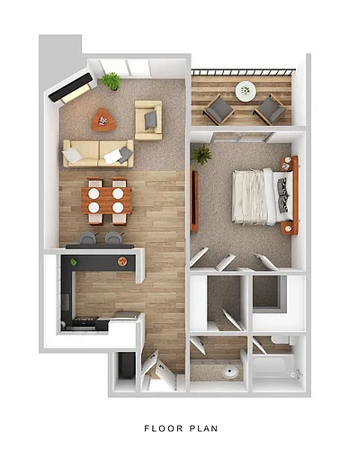 Floor plan 1 Bedroom