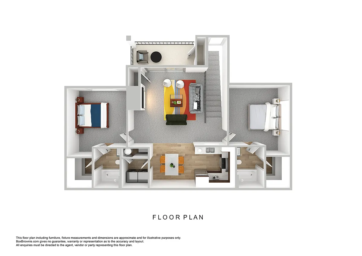 Floor plan 2 Bedroom Large
