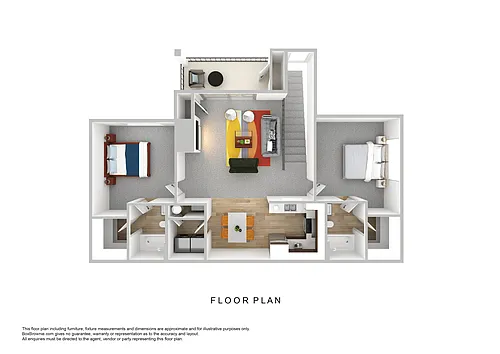 Floor plan 2 Bedroom Large