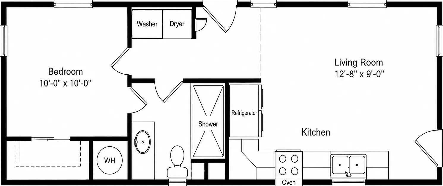 1 bed, 555 sqft, $2,000 — Photo 3