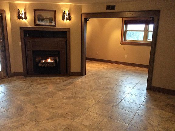 Downstairs Fireplace