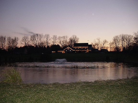 Chritmas lights from road