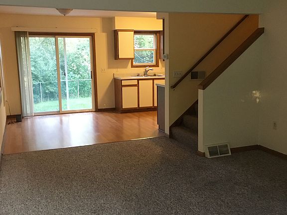 Living room into kitchen