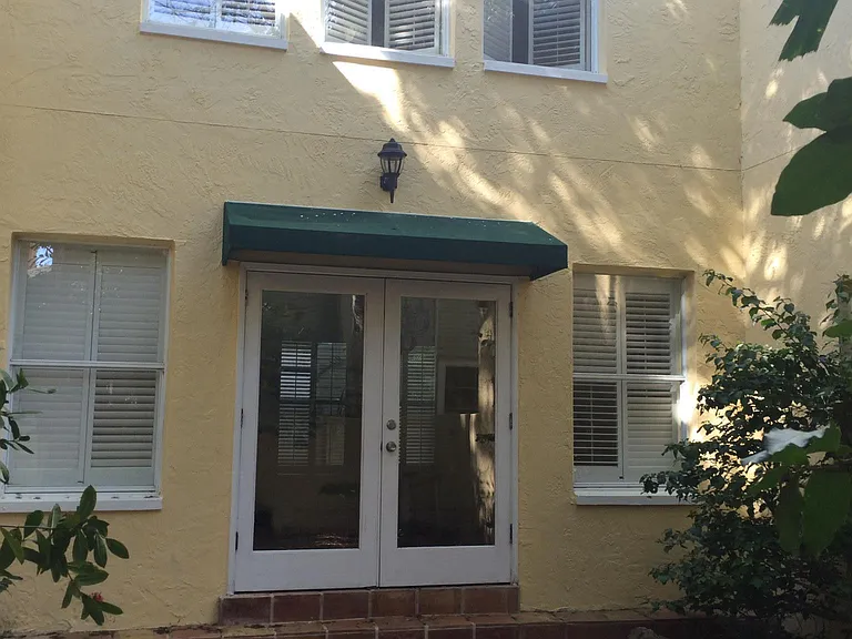 Rear of property