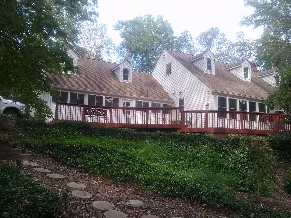 Front of house showing deck