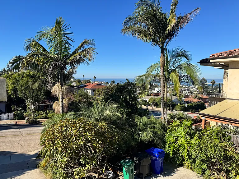 view from primary suite balcony