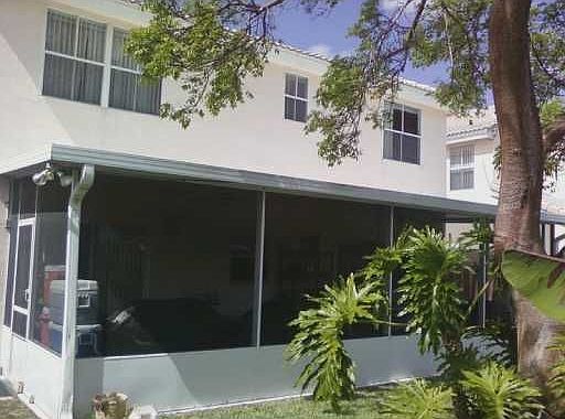 large screened in porch