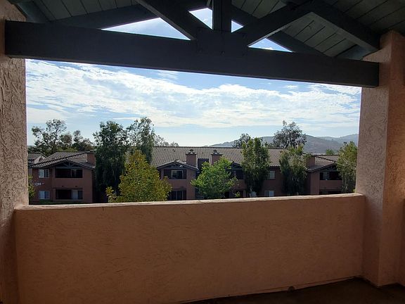 West facing balcony. Nice views from top floor.
