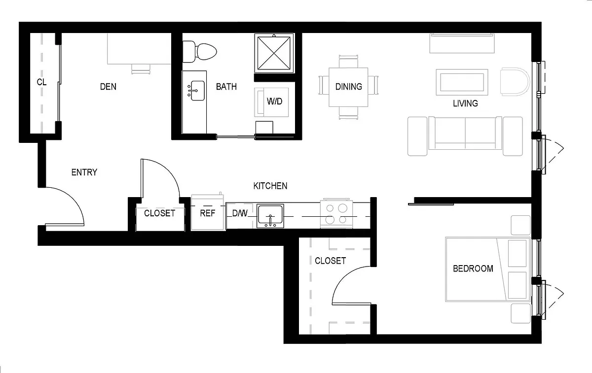 Floor plan 1D - 1DA